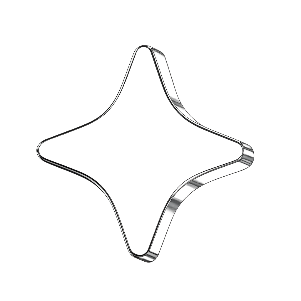 3D Chrome Star
